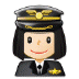 👩🏻‍✈️ woman pilot: light skin tone display on Samsung